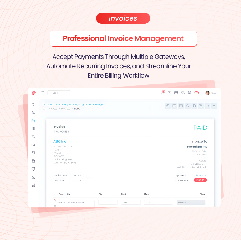 Grow CRM - Laravel Project Management