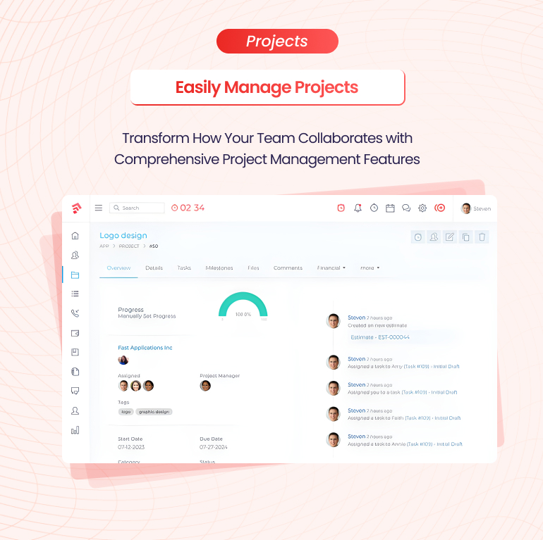Grow CRM - Laravel Project Management