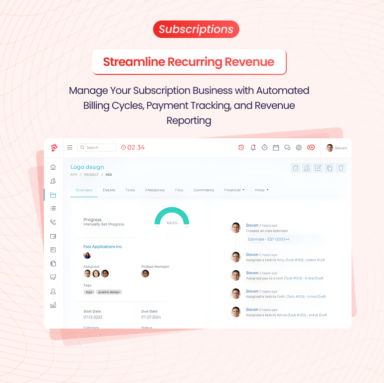 Grow CRM - Laravel Project Management