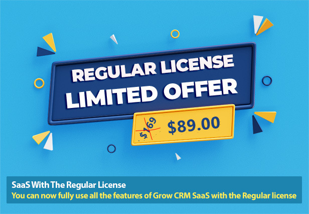 Grow CRM SaaS - Laravel Project Management - Multitenancy