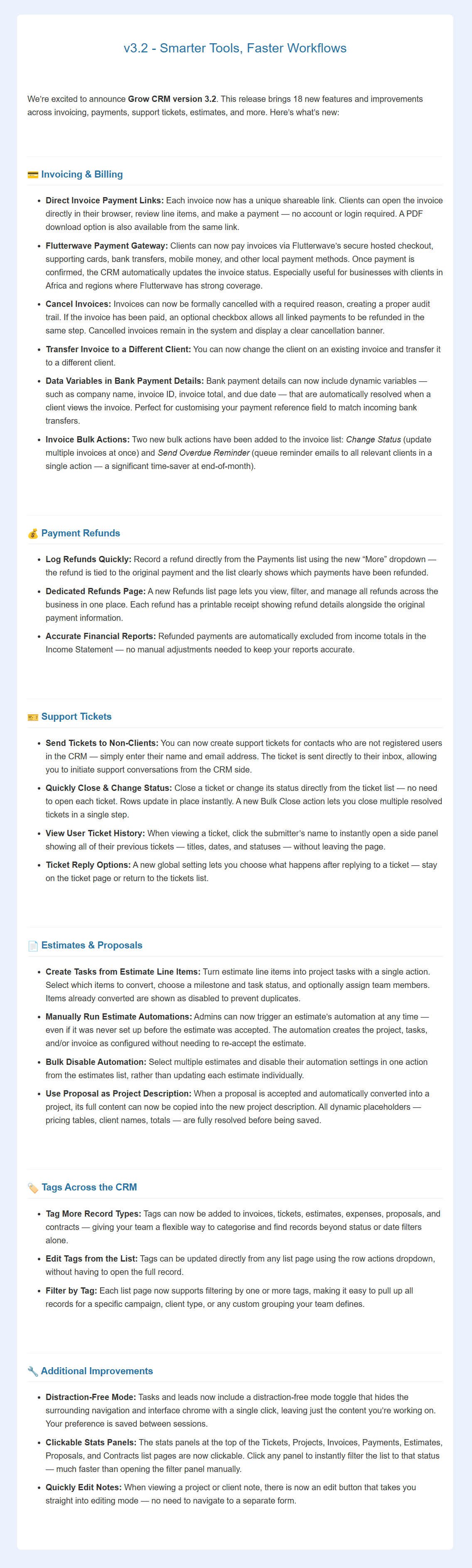 Grow CRM - Laravel Project Management