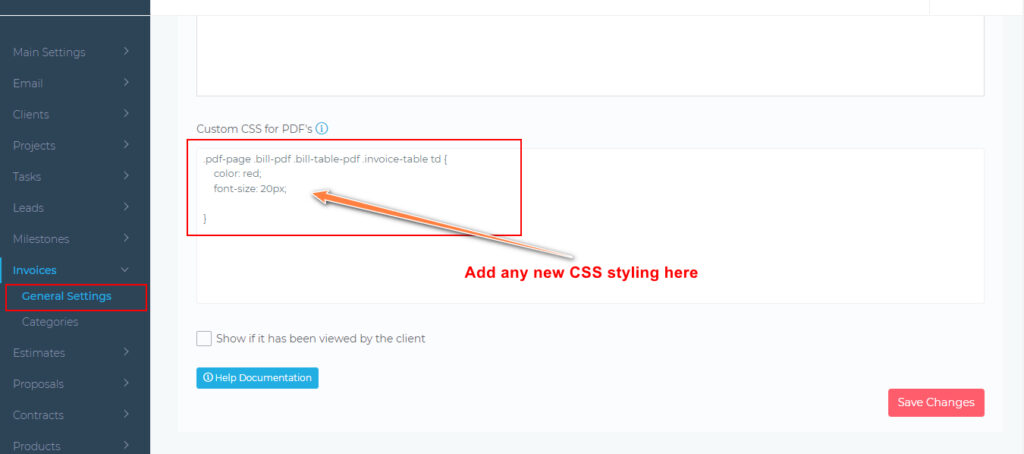 CSS Styling PDF Invoices – Grow CRM – A Self Hosted CRM & Project ...